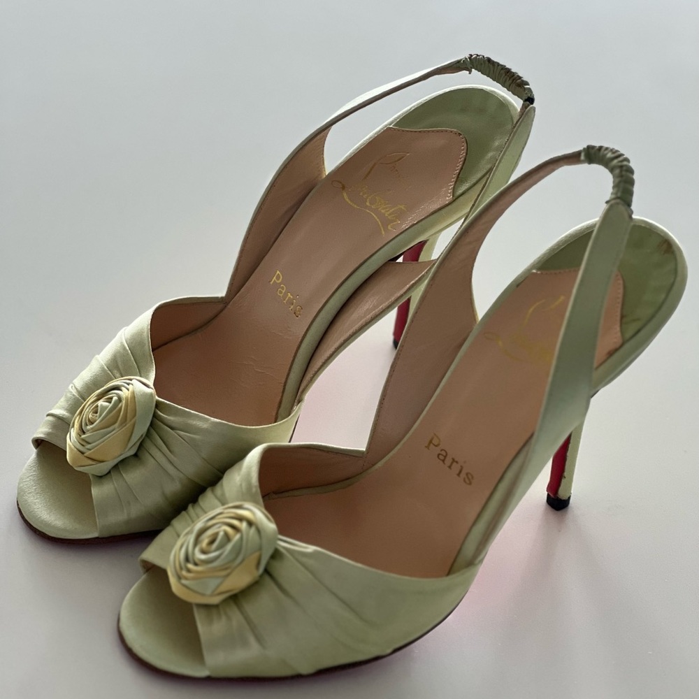 Christian Louboutin lime green